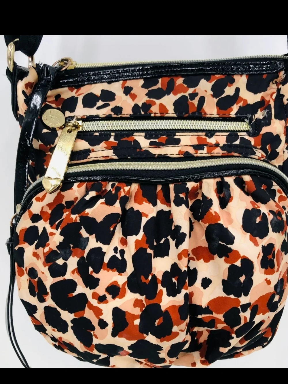 Betsey Johnson Leopard Print Crossbody Bag